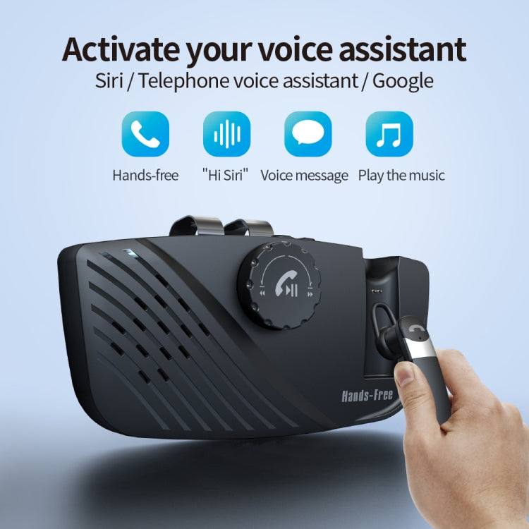 SP16 Car Speaker Bluetooth Headset Kit Privacy Call Visor Handsfree Phone Headset Wireless Car Audio, SP16