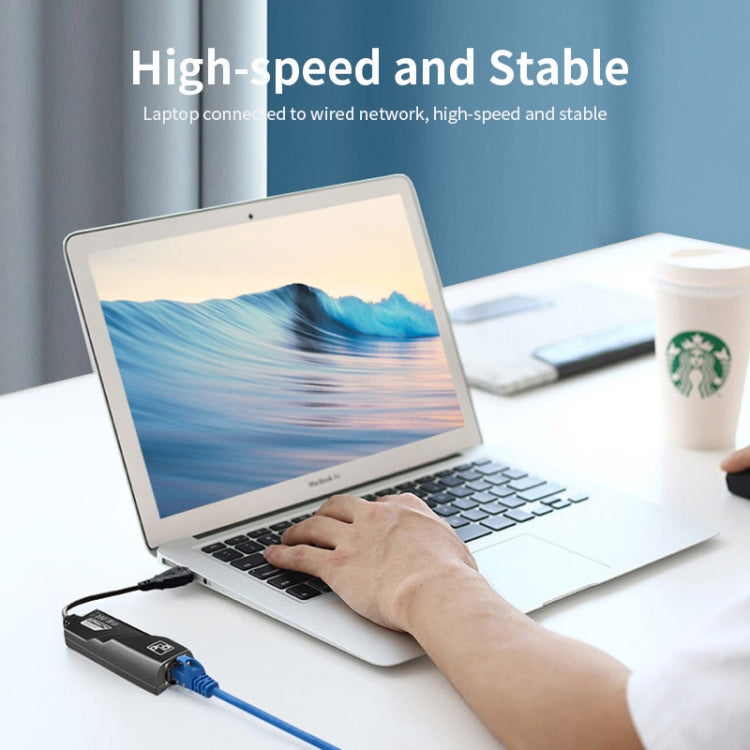 JSM 10 / 100 Mbps USB-C / Type-C to RJ45 Ethernet Adapter Network Cable, JSM 10 / 100 Mbps USB 3.1