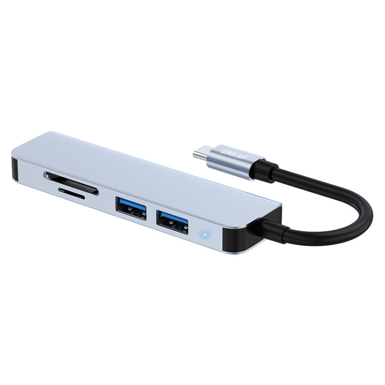 ENKAY Hat-Prince 5 in 1 Docking Station Adapter HUB SD/TF Card Reader, USB 3.0, Type-C