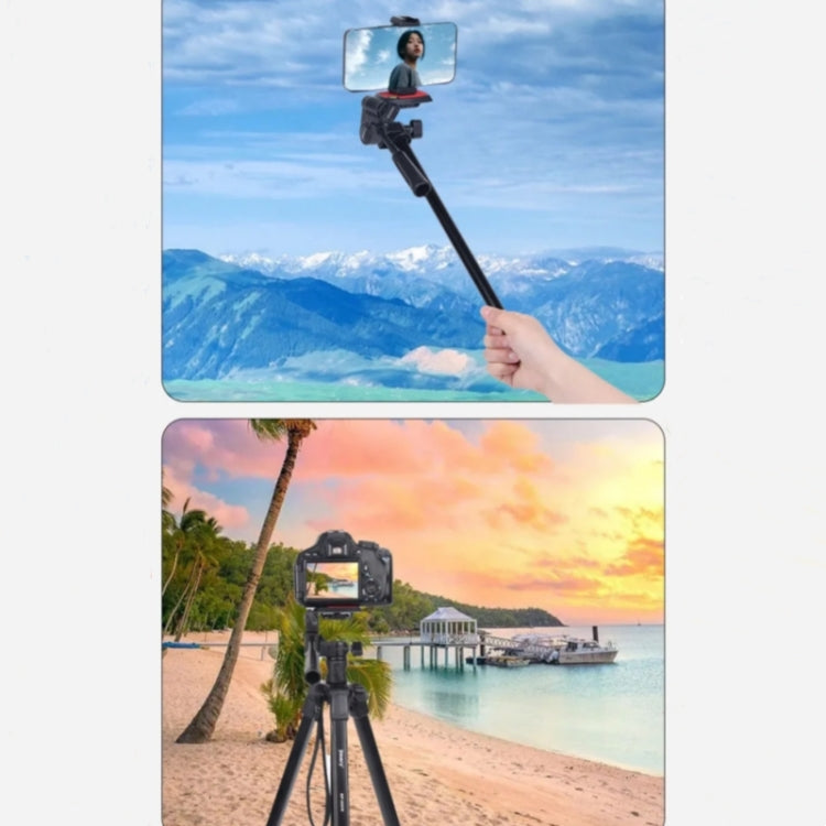 JMARY KP2209 Horizontal Extension Rod Cell Phone Camera Folding Tripod Stand, KP2209