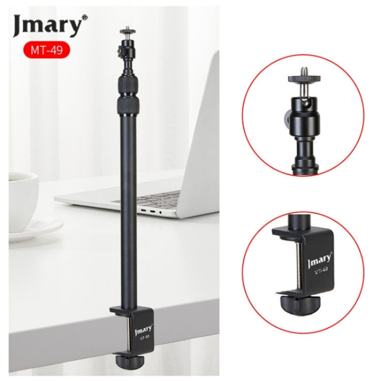 JMARY MT-49 For LED Video Light Clip Stand Adjustable Clamp Desk Mount Light Stand, MT-49