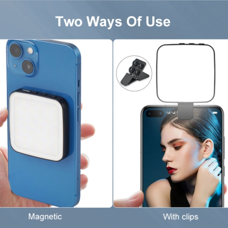 VLOGLITE W42 Laptop Magnetic Mini LED Fill Light Rechargeable Selfie Light Portable Phone Light, W42