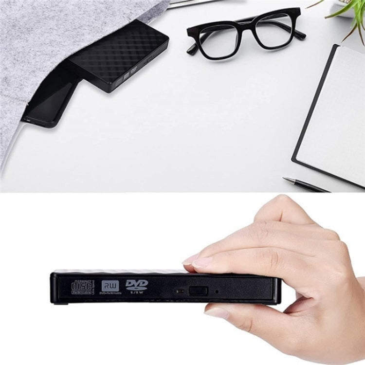 BT699 USB / Type-C External Optical Drive Case Laptop DVD Burner Portable Slim Disc Player, BT699