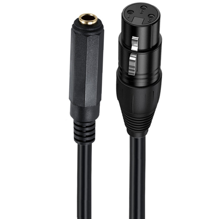 JUNSUNMAY Speaker Audio Amplifier Connection Cable, Length: 50cm, 6.35mm Female to XLR Male, 6.35mm Female to XLR Female