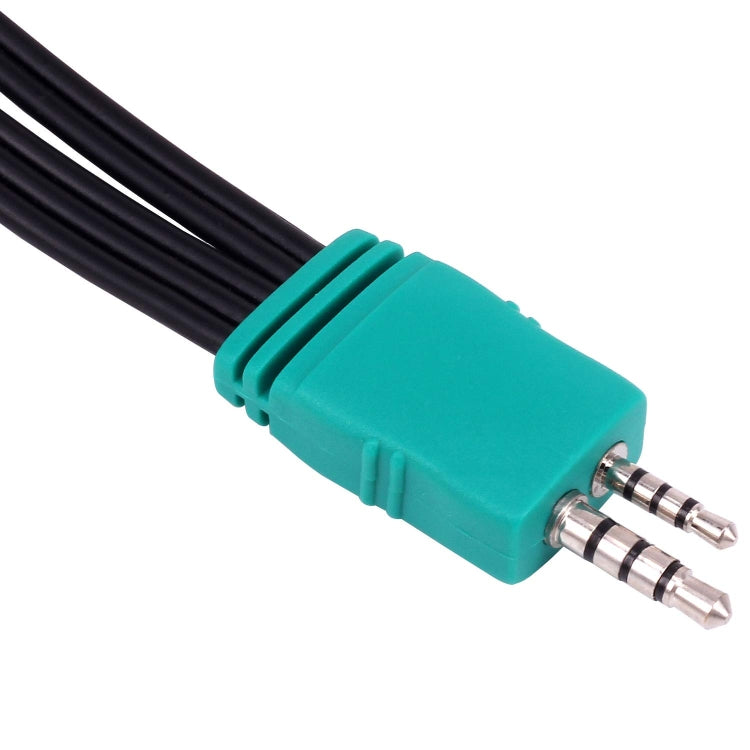 JUNSUNMAY 0.3m 3.5mm + 2.5mm Male to 5 x RCA Female AV Cable Cord for Samsung TV BN39-01154W, 30cm 3.5+2.5 to 5RCA