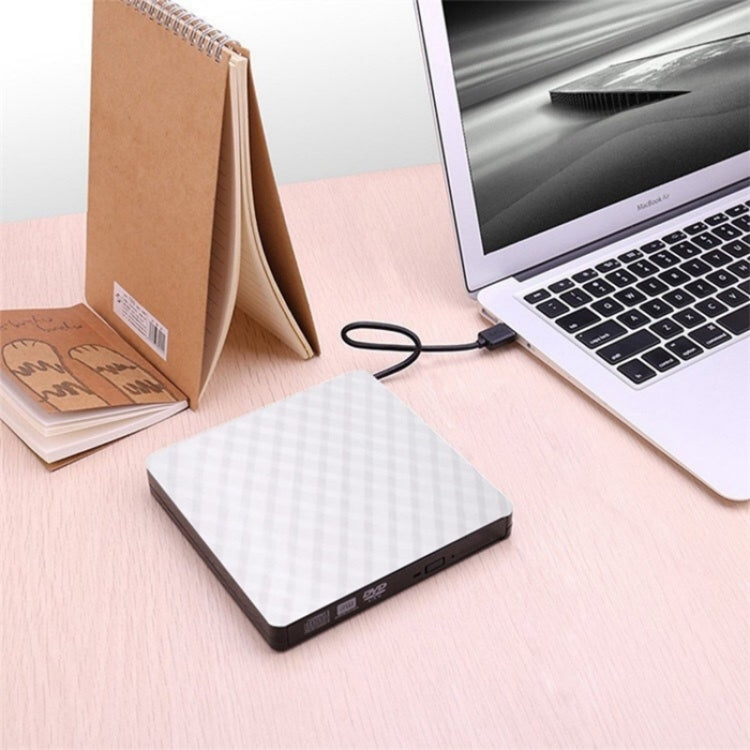 633 Rhombus Pattern USB3.0 Computer Laptop External Optical Drive Burner DVD Write, 633