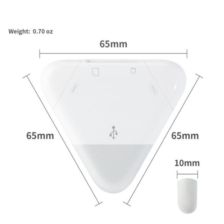 LCOPM For Type-C / USB Computer Android Magnetic Card Reader Tablet SD/TF OTG Card Reader, Android OTG Card Reader