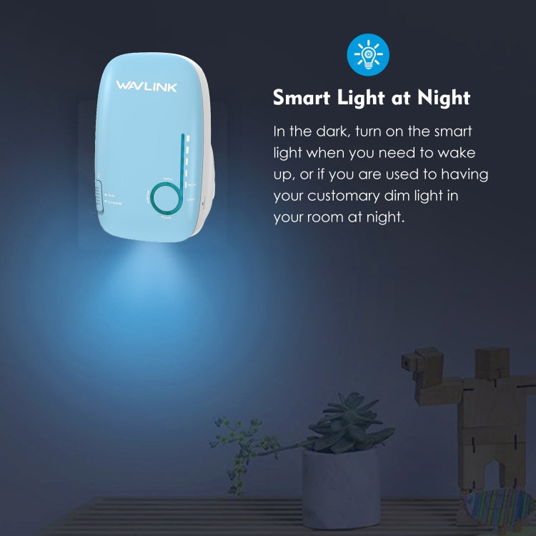 WAVLINK WN576K1 AC1200 Household WiFi Router Network Extender Dual Band Wireless Repeater (Blue), US Plug, UK Plug, EU Plug, AU Plug