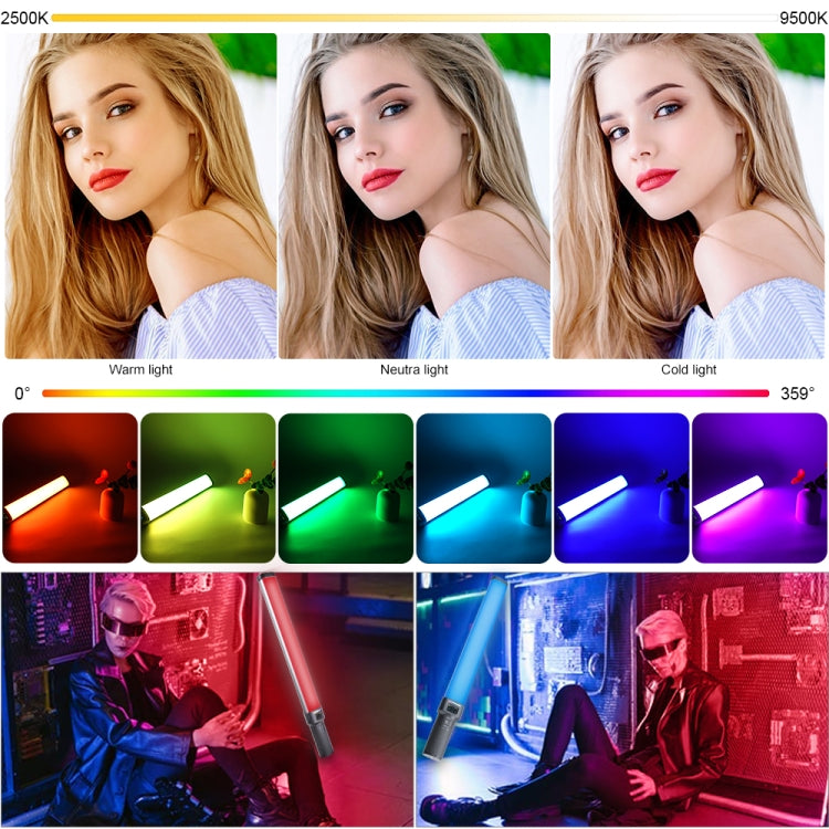 VLOGLITE W270RGB Live Streaming E-Sports Handheld Fill Light LED Studio Light, US Plug, UK Plug, EU Plug
