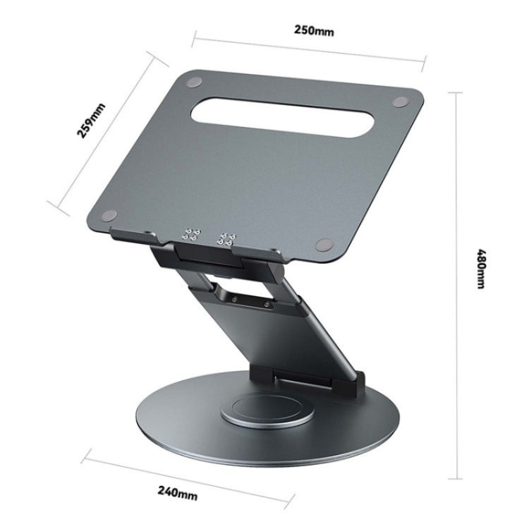 AS018-XS For 10-17 inch Device 360 Degree Rotating Adjustable Laptop Holder Desktop Stand, AS018-XS