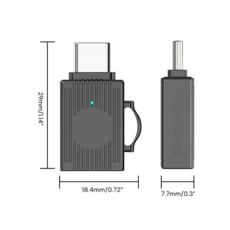 JS-103 USB to Type-C 3.0 Converter High Speed U Disk OTG Adapter