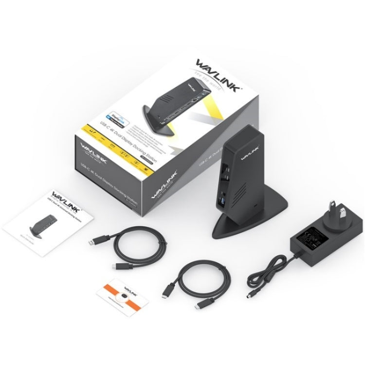 WAVLINK WL-UG69DK5 Laptop Dual 5K / 4K 60Hz Monitor Adapter USB 3.0 Docking Station, US Plug, AU Plug, UK Plug, EU Plug