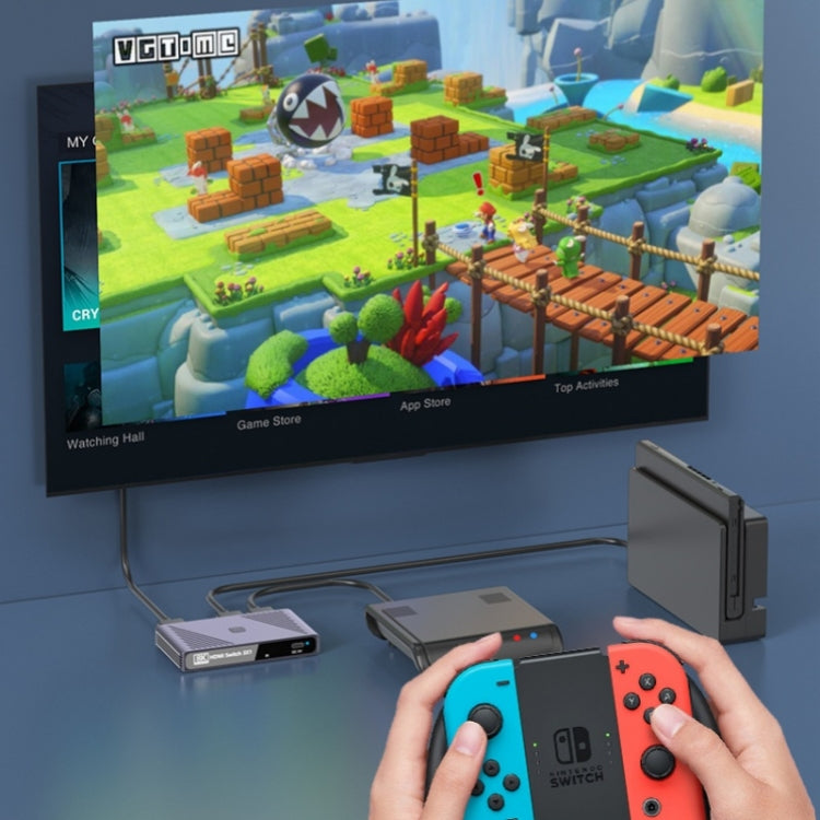 Q803 For TV / Monitor / Camera 8K HDMI 3-in-1-out Switch Converter with USB-C 5V Port, Q803