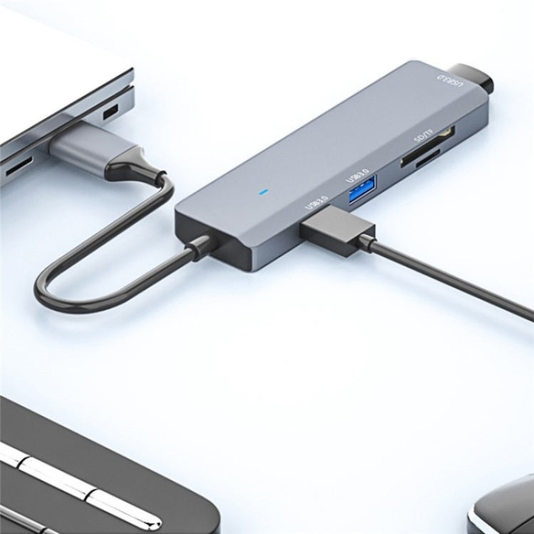 ADS-310A USB Adapter to 3 x USB 3.0 + 2 x Card Reader Slots Multi-Port Hub, ADS-310A