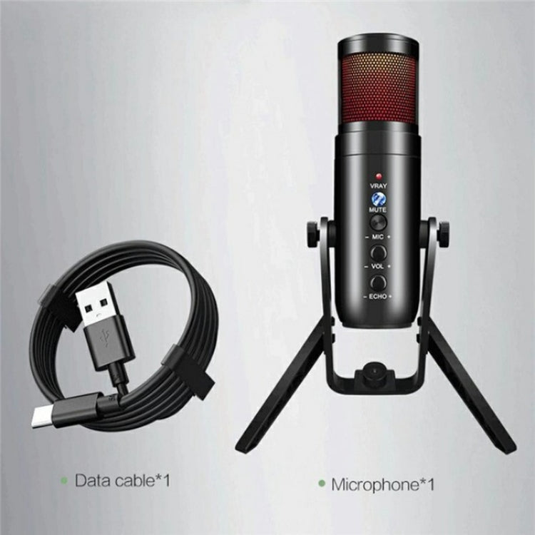 MU900 Max RGB Light E-Sports Gaming Condenser Microphone With Desktop Bracket, MU900 Max