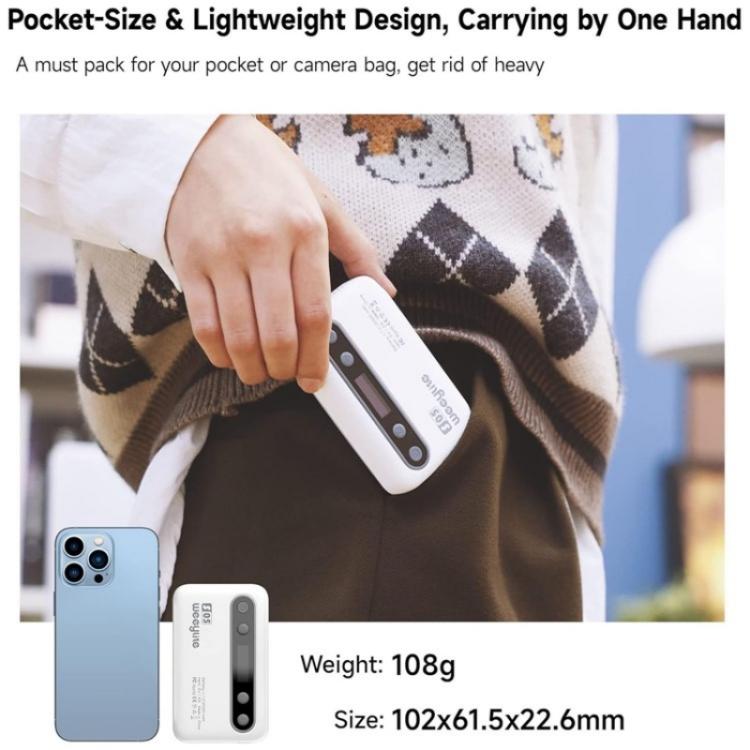 Weeylite S05 Portable App Control Phone Fill Lamp Video Live Streaming Photography RGB Full Color Fill Light, S05