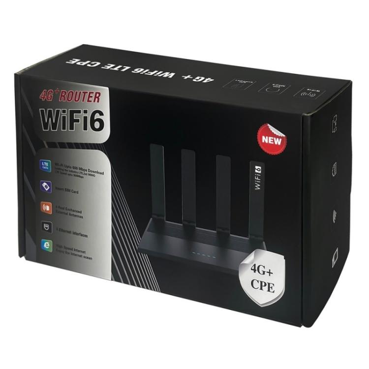 WR800 600Mbps High Speed 4G LTE WiFi Router 4 LAN Ports WiFi 6, US Plug, EU Plug