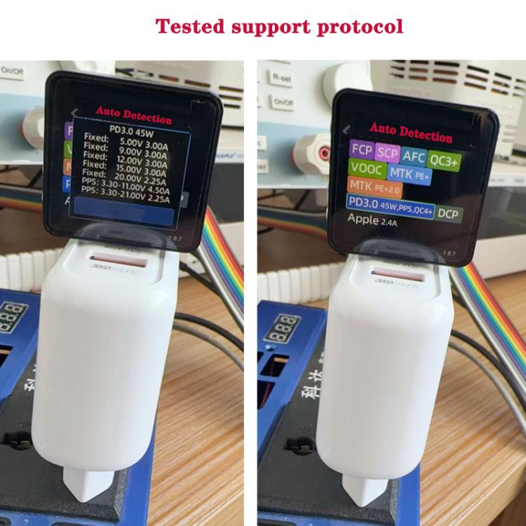 TE-PD45 GaN 45W PD3.0 / Type-C + USB 3.0 Charger with Type-C to Type-C Data Cable, UK Plug