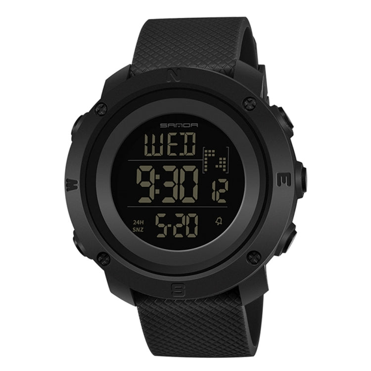 SANDA 361 Fashionable Night Light Sports Children Electronic Watch Multi Functional Personality Night Light Men Waterproof Watch