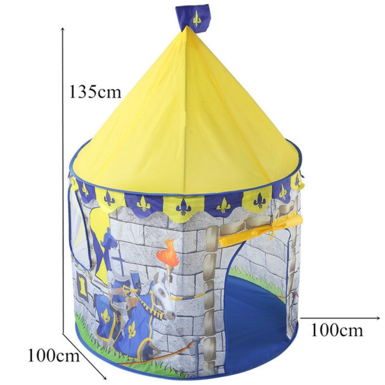 Children Toy House Folding Game Tent, 100x100x135cm Castle