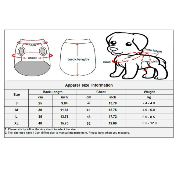 Christmas Pet Clothes Personality Dress Up Pet Clothing, S