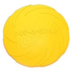 Pet toys Large Dog Flying Discs Trainning Puppy Toy Rubber Fetch Flying Disc Frisby, 18x18x3cm