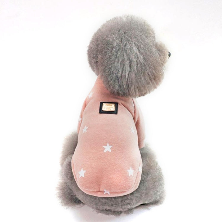 Pet Fall and Winter Five-pointed Star Pattern Sweater Pet Warm Clothes, L, XXL, XL