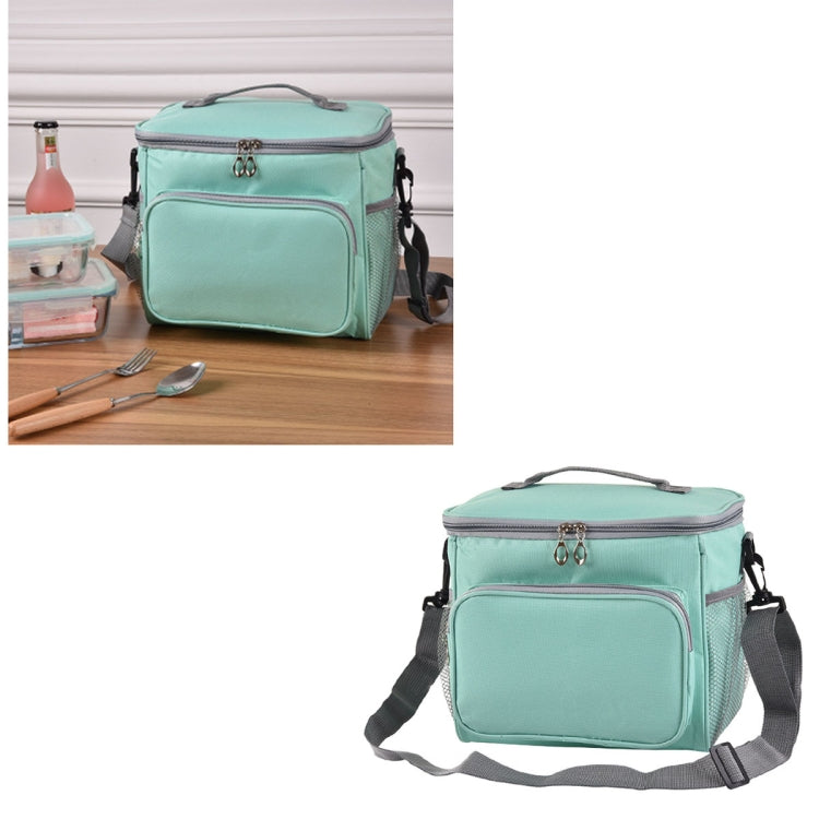 Portable Ice Pack Oxford Cloth Portable Slung Lunch Box Insulated Lunch Bag, Blue