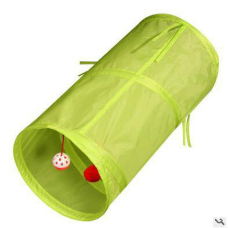Pet Supplies Cat Ring Paper Two-way Tunnel Can Accommodate Folding Cat Channel, Blue, Red, Sky Blue, Black, Rose Red, Green