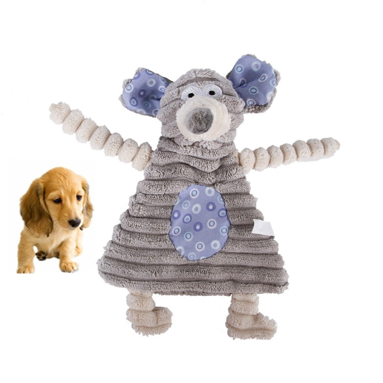Pet Plush Vocal Toy Cat And Dog Bite Wear Small And Medium Pet Toy Supplies, Leopard Cow, Leopard Rabbit, Striped Rabbit, Striped Rat