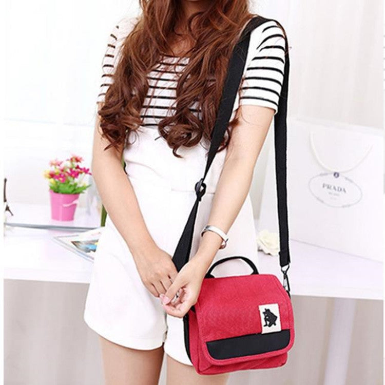 Universal DSLR Camera Shoulder Bag Canvas Photo Handbag, External size: 19 x 17 x 10mm