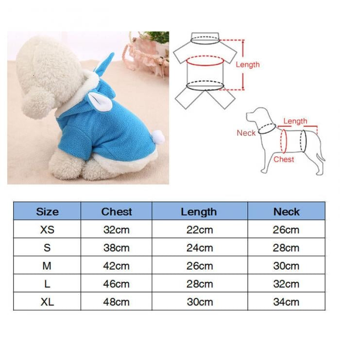 Pet Clothing Dog Pink Tender Bunny Ears Clothes, XS