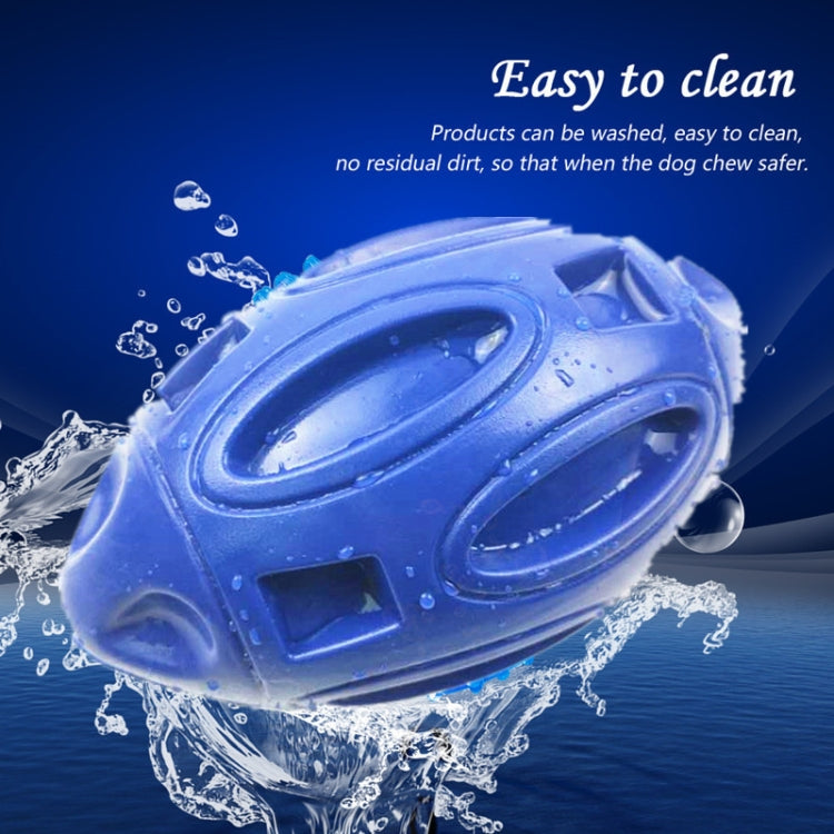 Pet Toy Rugby Rubber Wear-Resistant Bite Ball Toy