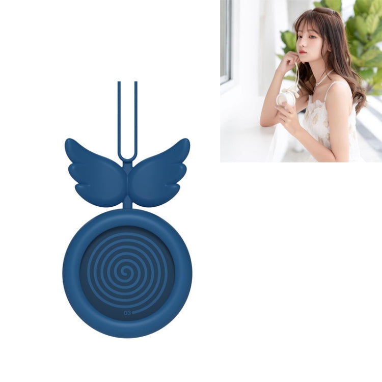 USB Charging Fan Brushless Hanging Neck Mini Sling Lazy Fan, Angel White, Angel Pink, Angel Blue