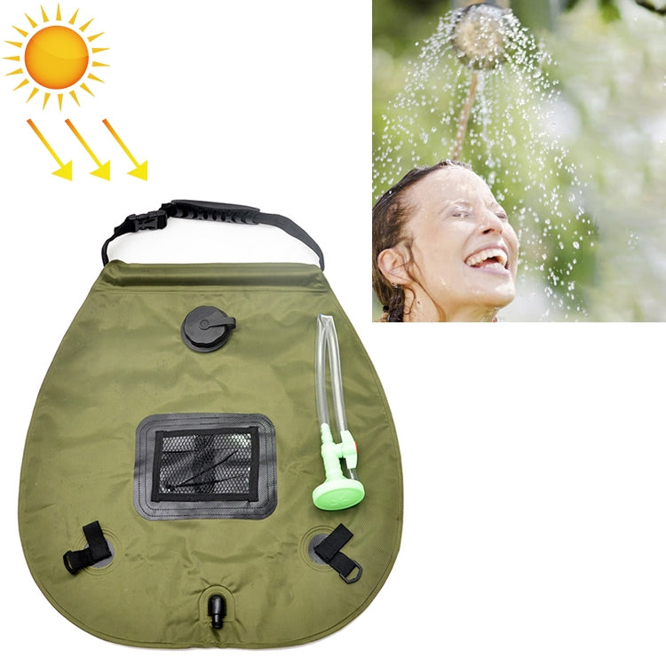 20L Solar Bath Bag Outdoor Self Driving Camping Hot Water Bottle Portable Outdoor Bath Water Storage Bag
