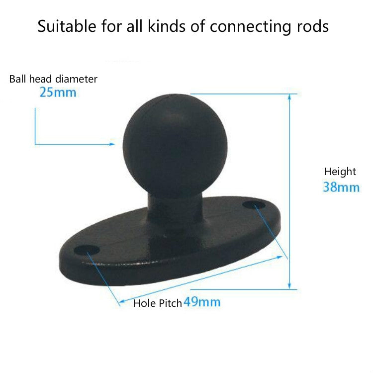 Bracket Fixed Ball Head Motorcycle Fixed Accessories 1inch Fixed Head Mobile Phone Bracket Adapter, Phone Bracket Adapter