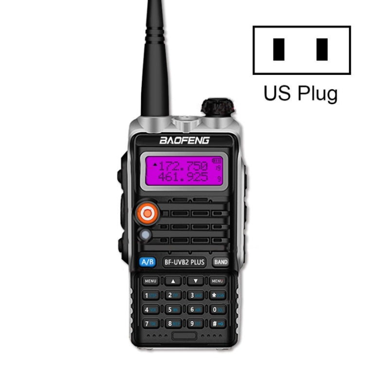 Baofeng BF-B2Plus Outdoor 15km Mini High-power FM Walkie-talkie, AU Plug, US Plug