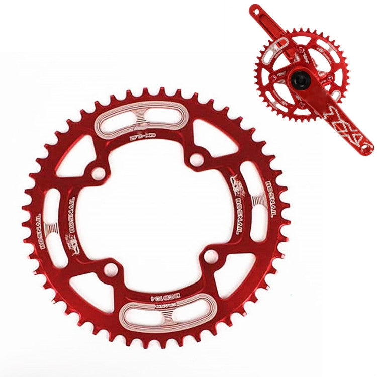 Snail Positive And Negative Tooth Discs Mountain Bike Single Disc Large Tooth Disc 104mm Bcd, 44T, 46T, 48T, 50T, 52T