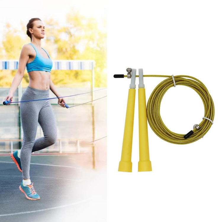 Steel Wire Skipping Skip Adjustable Fitness Jump Rope,Length: 3m, Steel Wire Jump Rope (Megenta), Steel Wire Jump Rope (Black), Steel Wire Jump Rope (Blue), Steel Wire Jump Rope (Grey), Steel Wire Jump Rope (Green), Steel Wire Jump Rope (Orange)