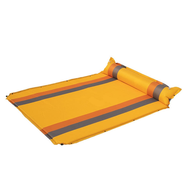 Color Matching Automatic Inflatable Outdoor Sports Double Camping Air Cushion, 190x130x3.5cm Green, 190x130x3.5cm Blue, 190x130x3.5cm Orange