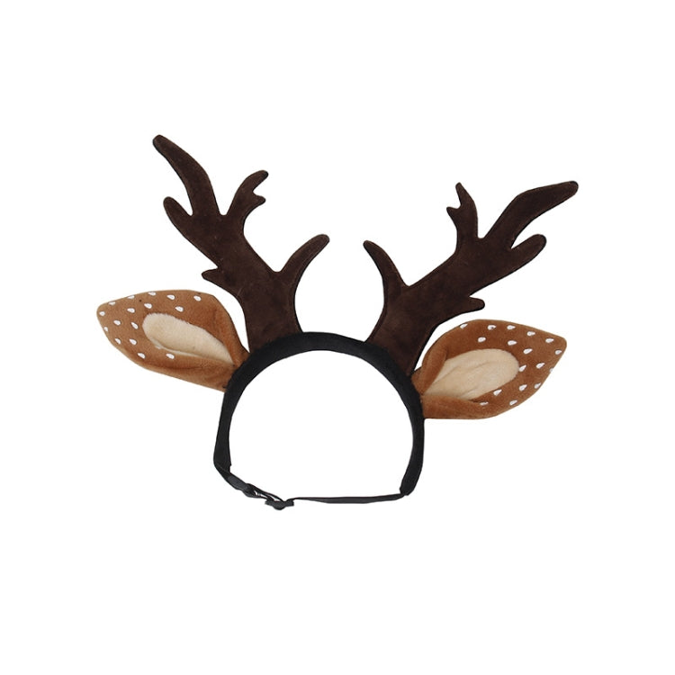 Pet Christmas Dress Up Holiday Ornament Antlers Hair Band, S, L