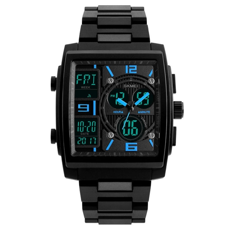 SKMEI 1274 Men Fashion Electronic Watch Multifunctional Outdoor Sports Watch, Red, Blue, Black, Golden