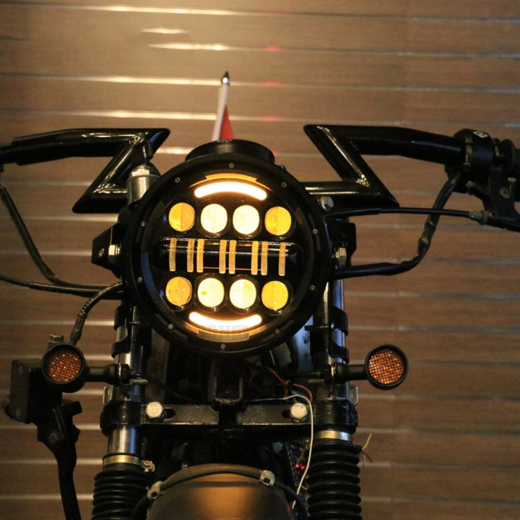 7 Inch Motorcycle Retro Modified Headlights Day Trip LED Far Near Beam Lights For Wrangler / Harley, Day Trip LED Far Near Beam Lights