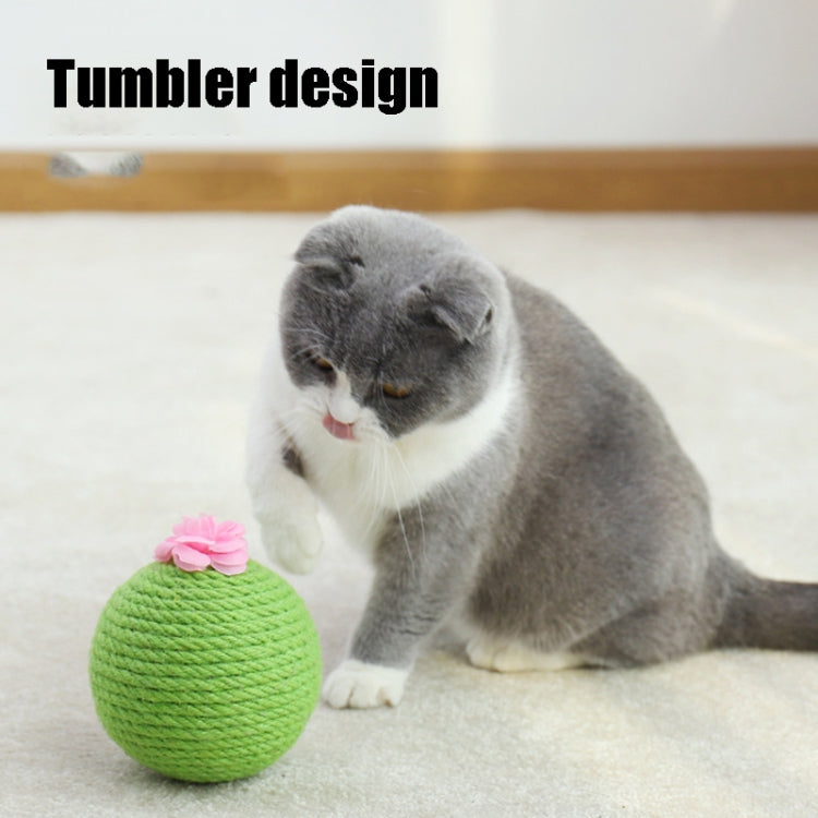 Sisal Cat Catching Ball Tumbler With Catnip Toy, Tumbler Ball