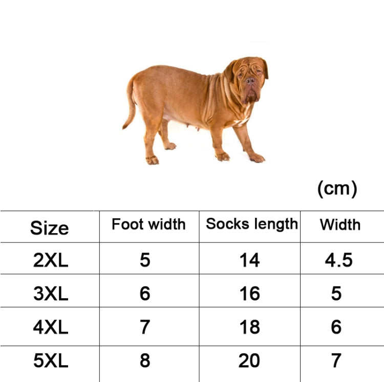 Pet Socks Cotton Anti-Scratch Breathable Foot Cover, 2XL, 3XL, 4XL, 5XL
