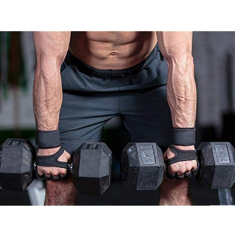 Half-Finger Sports Gloves Non-Slip Silicone Fitness Equipment Gloves Sports Compression Wristbands, S(Black), M(Black), L (Black), XL (Black)