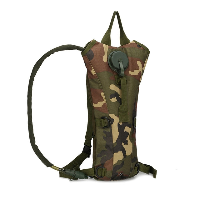 Water Bag Military Tactical Hydration Backpack Outdoor Camping Camelback Nylon Camel Water Bladder Bag For Cycling, 3L