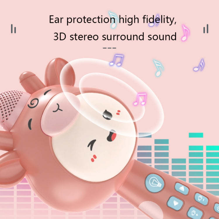 Children Wireless Singing Microphone Early Education Toys, Pink, Upgraded Blue, Upgraded Pink