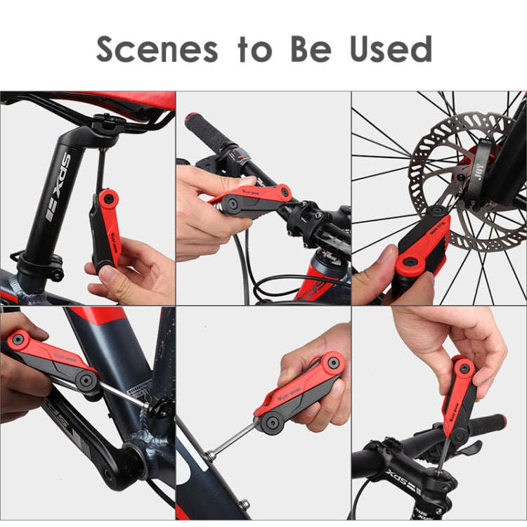 West Biking 16 In 1 Bicycle Repair Tool Multi-Function Wrench Hex Tool Riding Equipment, West Biking 16 In 1 (Black Yellow), West Biking 16 In 1 (Black Red)