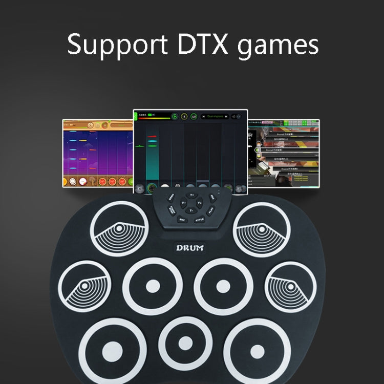 Silicone Folding Portable Hand-Rolled Drum DTX Game Strike Board, G801 White, G801 Yellow, G800 Red, G800 Yellow